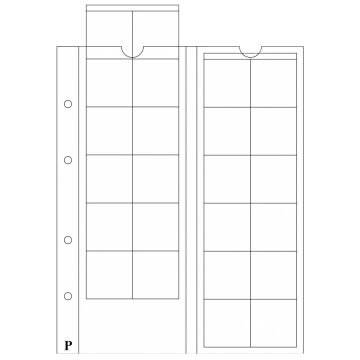 PULKO HistorY 1970 IDEAL Madeni Para Yaprağı, M24 (24 Adet Madeni Para Kapasiteli, Maximum 34mmØ Boyutunda Madeni Paralar için) (39,5x38,5mm - 24Cep'li)