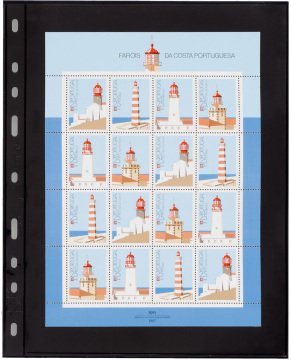 Leuchtturm OPTIMA ''Şeffaf'' ve ''Siyah'' Yapraklar, 1S (245x180mm) (Siyah Zemin)