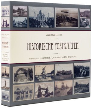 Leuchtturm HISTORISCHE Posta Kartı Koleksiyonları için Albüm, 600 Adet Kapasiteli, Her Yaprakta 6 Cep'li