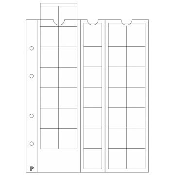 PULKO HistorY 1970 IDEAL Madeni Para Yaprağı, M35 (35 Adet Madeni Para Kapasiteli, Maximum 27mmØ Boyutunda Madeni Paralar için) (31,5x32,7mm - 35Cep'li)
