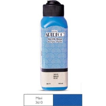 Lisans ARTDECO Akrilik Boya, 140 ml, Mavi