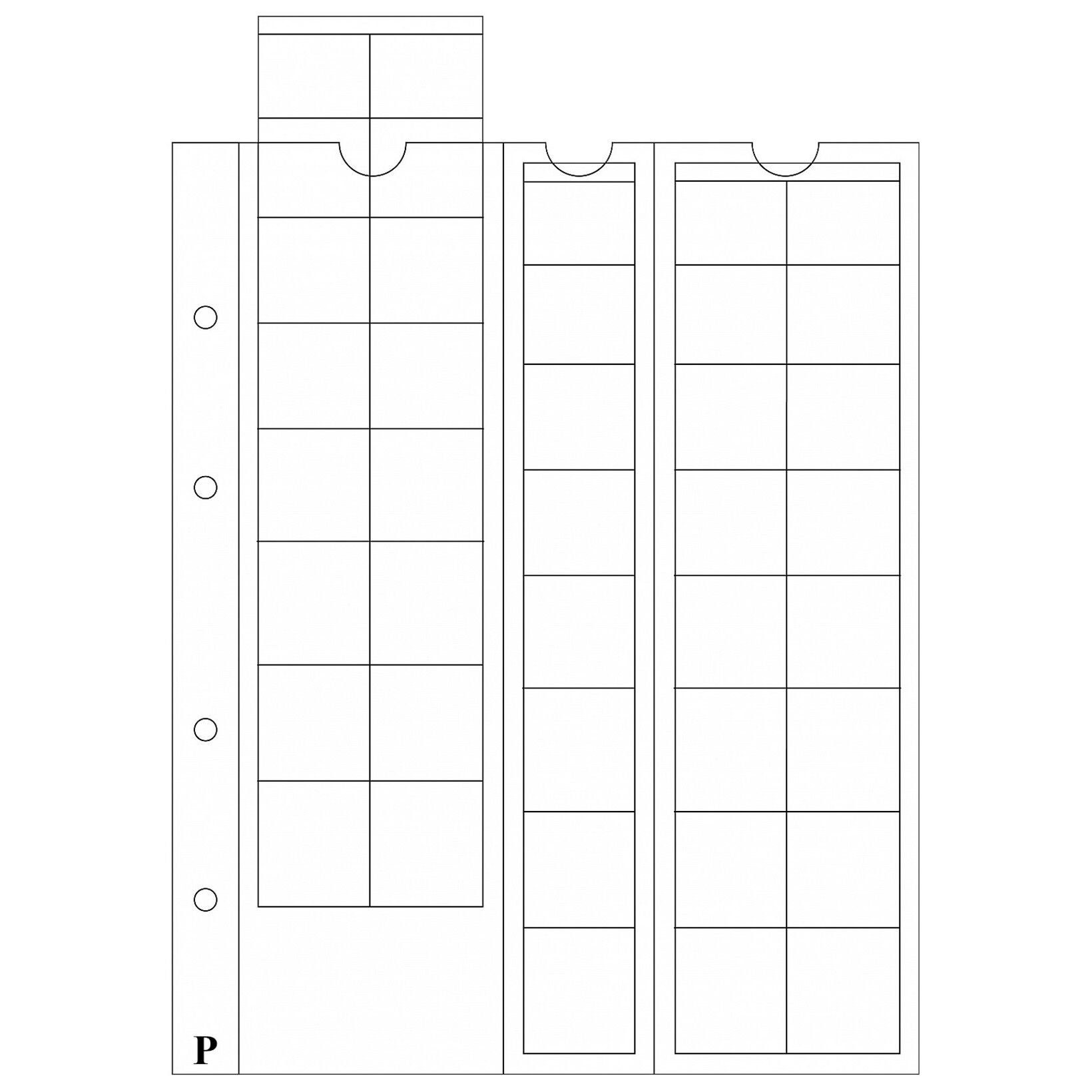 PULKO HistorY 1970 IDEAL Madeni Para Yaprağı, M40 (40 Adet Madeni Para Kapasiteli, Maximum 26mmØ Boyutunda Madeni Paralar için) (31x32mm - 40Cep'li)