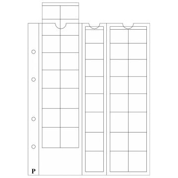 PULKO HistorY 1970 IDEAL Madeni Para Yaprağı, M40 (40 Adet Madeni Para Kapasiteli, Maximum 26mmØ Boyutunda Madeni Paralar için) (31x32mm - 40Cep'li)