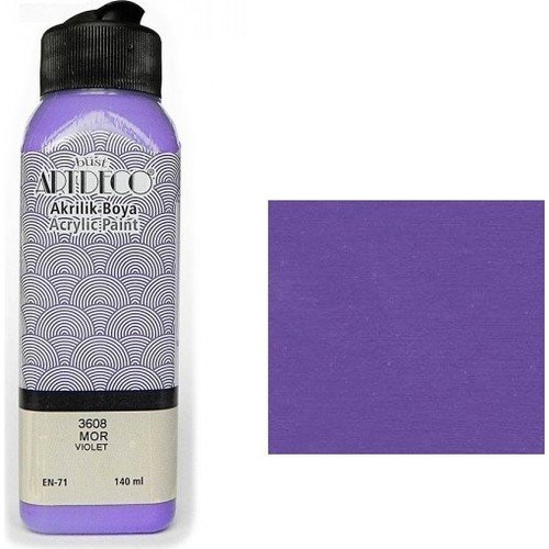 Lisans ARTDECO Akrilik Boya, 140 ml, Mor
