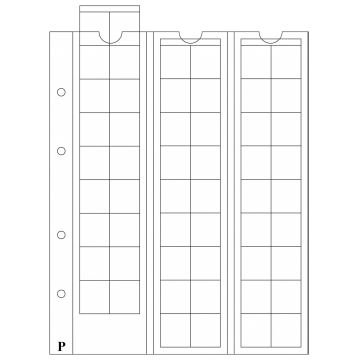 PULKO HistorY 1970 IDEAL Madeni Para Yaprağı, M54 (54 Adet Madeni Para Kapasiteli, Maximum 20mmØ Boyutunda Madeni Paralar için) (24x25mm - 54Cep'li)