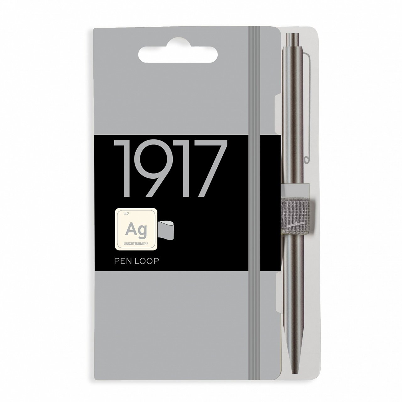 Leuchtturm1917 Metalik Seri PEN LOOP, Kalem Tutacağı, Gümüş Gri