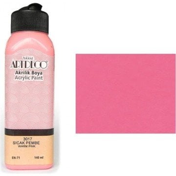 Lisans ARTDECO Akrilik Boya, 140 ml, Pembe