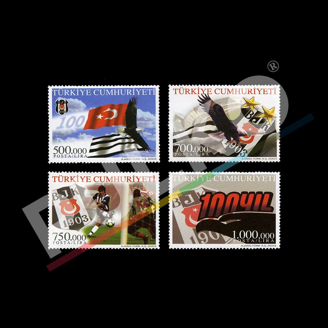 Beşiktaş Jimnastik Kulübü'nün 100. Yılı (3 Mart 2003) - Türkiye Cumhuriyeti Pul Koleksiyonu