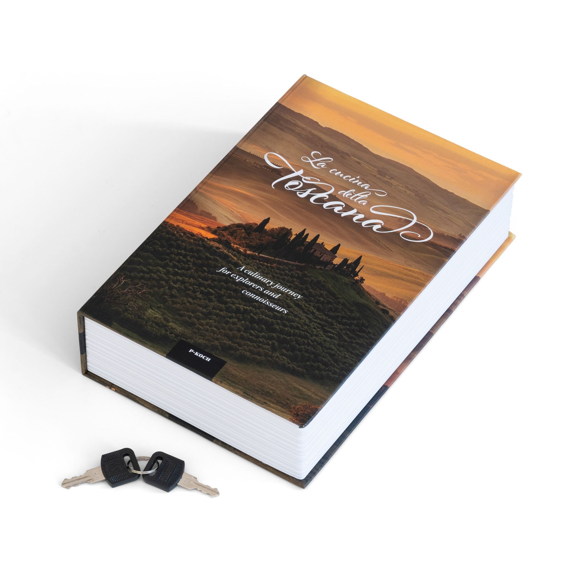 Leuchtturm BOOK SAFE TOSCANA İngilizce, Kitap Şeklinde, Anahtarlı Koleksiyon Saklama Kutusu