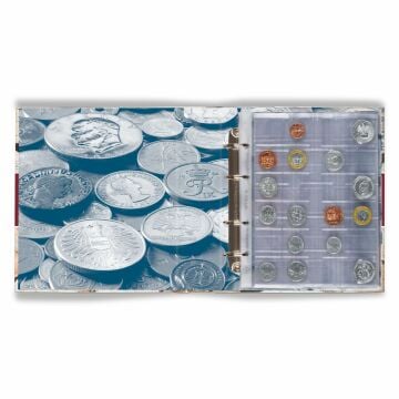 Leuchtturm OPTIMA COINS 2023 YENİ Desenli Madeni Para Klasörü, 5 Adet Yaprak Dahil