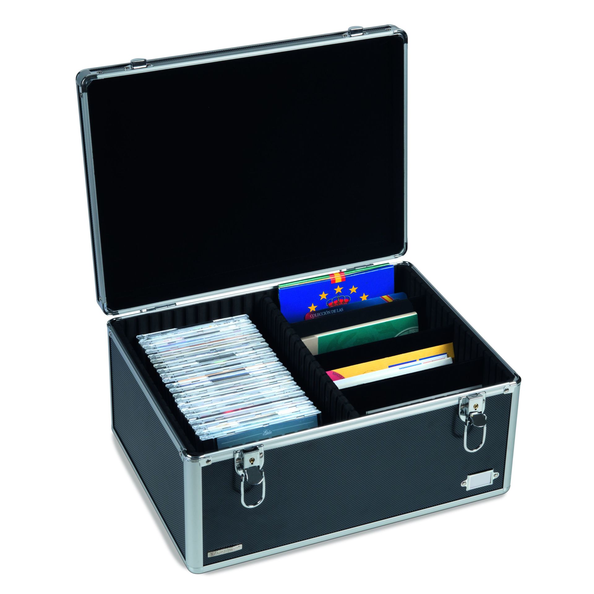 Leuchtturm CARGO MULTI XL Alüminyum Koleksiyoner Kasası, (400x225x315mm.), Siyah