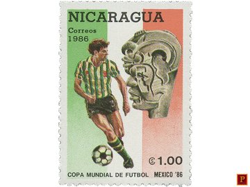 PULKO HistorY 1970 Nikaragua - 1986 Mart 20 - Spor (Futbol) Temalı Pul Koleksiyonu
