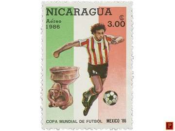 PULKO HistorY 1970 Nikaragua - 1986 Mart 20 - Spor (Futbol) Temalı Pul Koleksiyonu