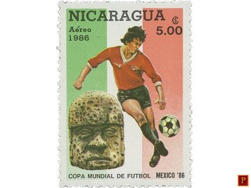 PULKO HistorY 1970 Nikaragua - 1986 Mart 20 - Spor (Futbol) Temalı Pul Koleksiyonu
