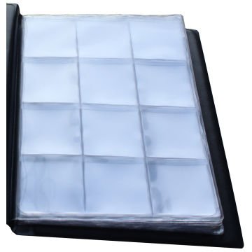 PULKO HistorY 1970 Madeni Para Klasik Cep Albümü 96 (155x205), 8 Yaprak, Her Yaprakta 40mm Çapında 12 Cep'li, Toplamda 96 Adet Madeni Para Kapasiteli, Siyah