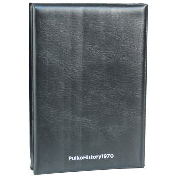 PULKO HistorY 1970 Madeni Para Klasik Cep Albümü 96 (155x205), 8 Yaprak, Her Yaprakta 40mm Çapında 12 Cep'li, Toplamda 96 Adet Madeni Para Kapasiteli, Siyah