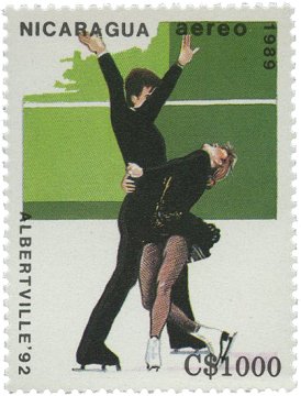 PULKO HistorY 1970 Nikaragua - 1989 - Spor (Kış Sporları) Temalı Pul Koleksiyonu