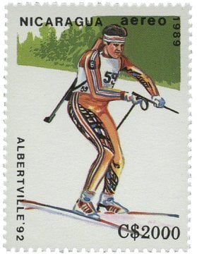 PULKO HistorY 1970 Nikaragua - 1989 - Spor (Kış Sporları) Temalı Pul Koleksiyonu