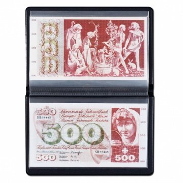 Leuchtturm Kağıt Para Cep Albümü 210 (210x125mm), 20 Yaprak, Dışdan Dışa Albüm Boyutu (230x155mm)