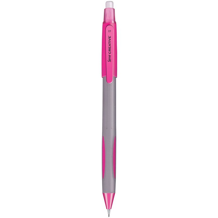 SERVE Creative Mekanik Kurşun Kalem 0.9 mm (Uçlu Kalem), Pembe