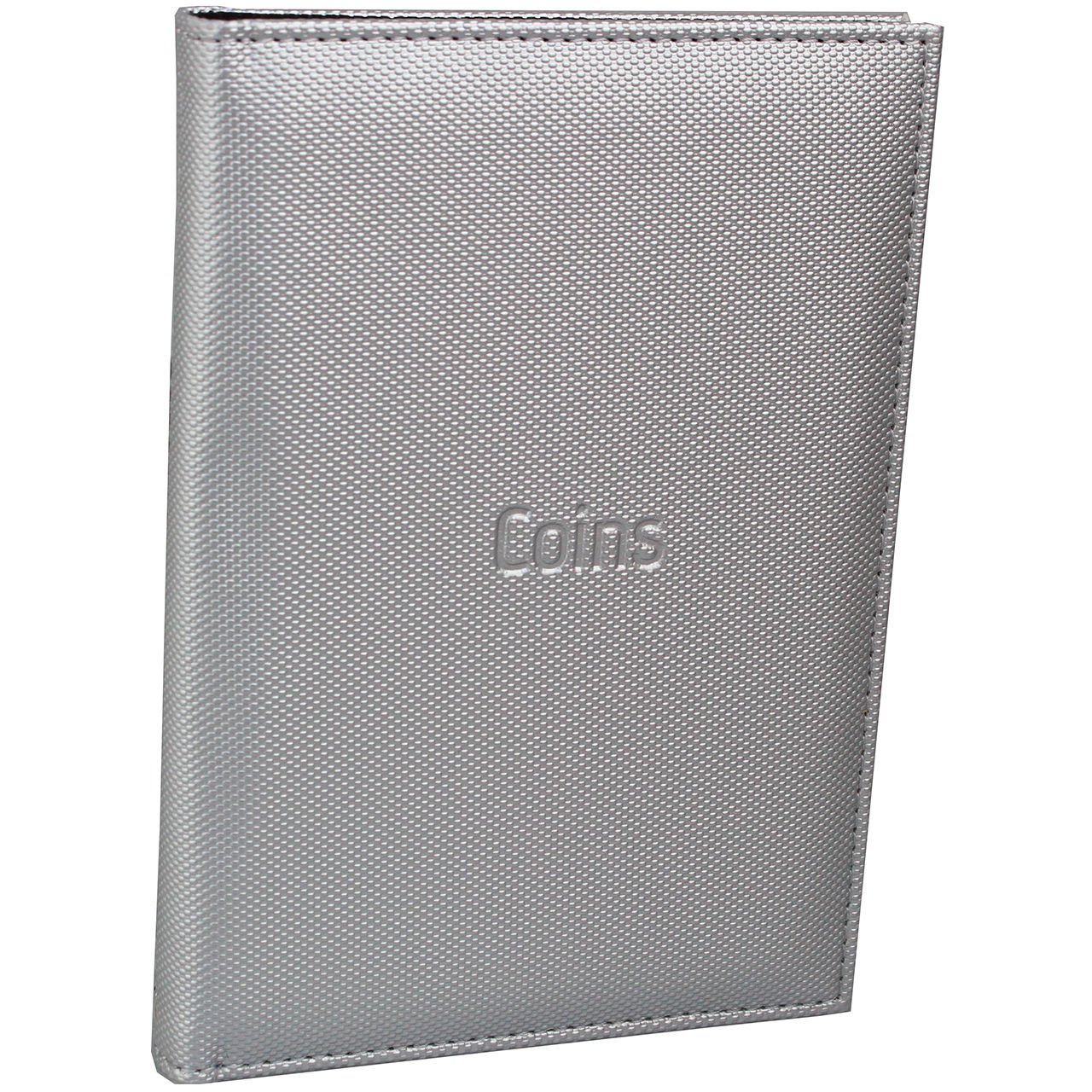 PULKO HistorY 1970 Madeni Para Metalik Seri Cep Albümü 96 (155x205), 8 Yaprak, Her Yaprakta 40mm Çapında 12 Cep'li, Toplamda 96 Adet Madeni Para Kapasiteli, Gümüş