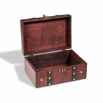Leuchtturm RUSTIKA Real Wood Treasure Chest