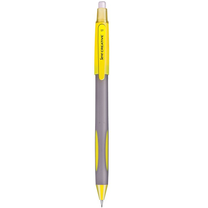 SERVE Creative Mekanik Kurşun Kalem 0.9 mm (Uçlu Kalem), Sarı
