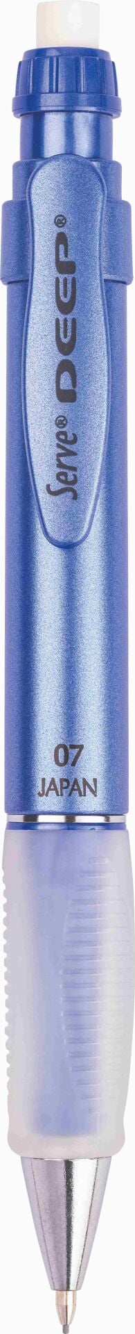 SERVE Deep Mekanik Kurşun Kalem Metalik Seri 0.7 mm (Uçlu Kalem), Metalik Mavi (Kristal Violet)