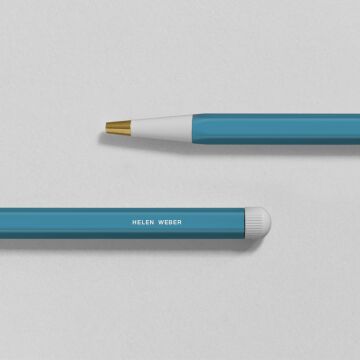 Leuchtturm1917 Drehgriffel Nr. 1, Siyah Mürekkepli Jel Kalem, Kuzey Mavi