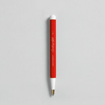 Leuchtturm1917 Drehgriffel Nr. 1, Siyah Mürekkepli Jel Kalem, Kırmızı