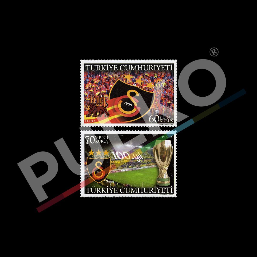 Galatasaray Spor Kulübünün 100. Yılı (11 Ekim 2005) - Türkiye Cumhuriyeti Pul Koleksiyonu