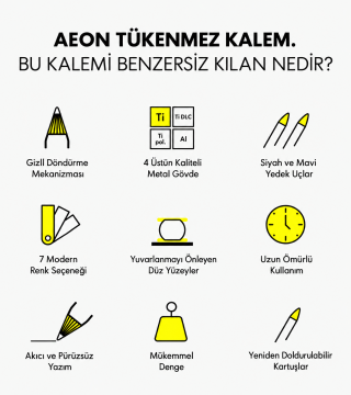 Stilform AEON Tükenmez Kalem Alüminyum Kasa, Warp Black