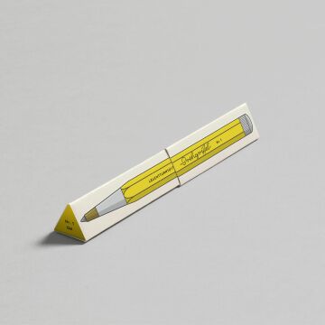 Leuchtturm1917 Drehgriffel Nr. 1, Siyah Mürekkepli Jel Kalem, Limon Sarı