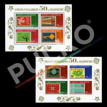 Avrupa Pullarının 50. Yıldönümü Hatıra Blok (15 Aralık 2005) - Türkiye Cumhuriyeti Pul Koleksiyonu
