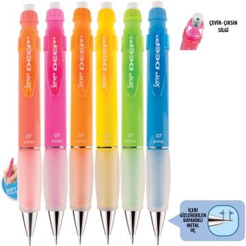 SERVE Deep NEON Mekanik Kurşun Kalem 0.7 mm (Uçlu Kalem),