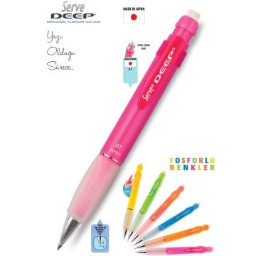 SERVE Deep NEON Mekanik Kurşun Kalem 0.7 mm (Uçlu Kalem),