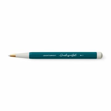 Leuchtturm1917 Drehgriffel Nr. 1, Siyah Mürekkepli Jel Kalem, Pasifik Yeşili