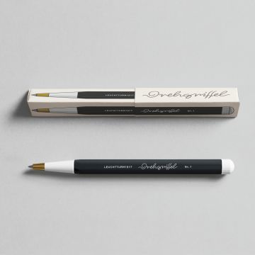 Leuchtturm1917 Drehgriffel Nr. 1, Siyah Mürekkepli Jel Kalem, Siyah