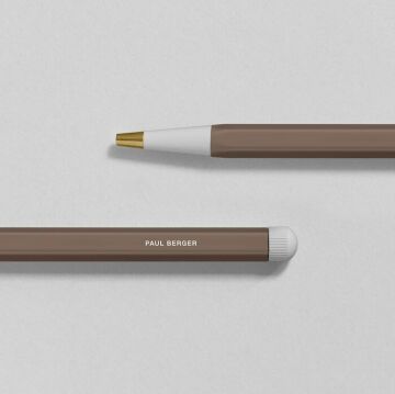 Leuchtturm1917 Drehgriffel Nr. 1, Siyah Mürekkepli Jel Kalem, Sıcak Toprak