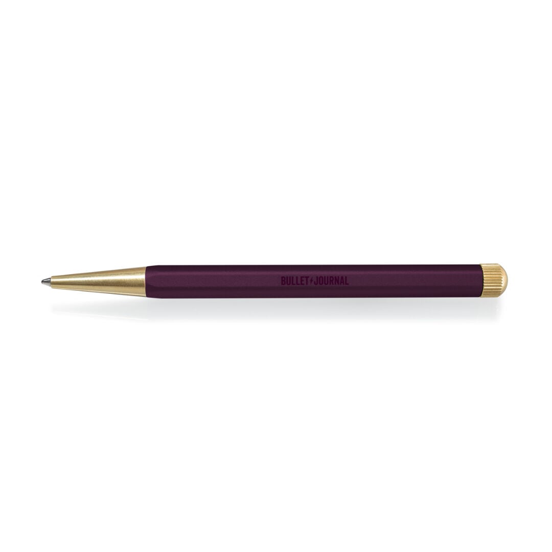 Leuchtturm1917 Drehgriffel Nr. 1 Özel Bullet Journal Serisi, Siyah Mürekkepli Jel Kalem Purple26