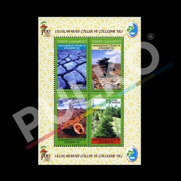 Uluslararası Çöller ve Çölleşme Yılı Hatıra Bloğu (5 Haziran 2006) -Türkiye Cumhuriyeti Pul Koleksiyonu