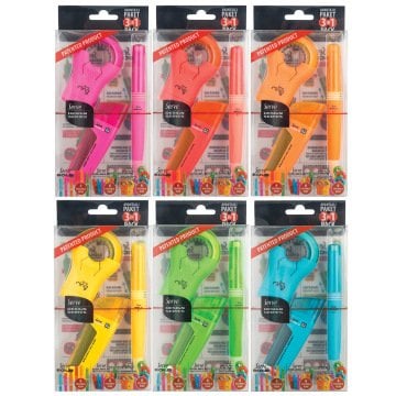 SERVE Crayon Mécanique Bold 0.7 mm & Mine de Crayon Mécanique Double 0.7 mm & SERVE Taille-crayon Anneau Ensemble Cadeau Spécial de 3 Pièces