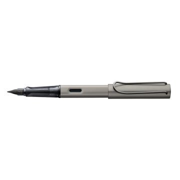 Lamy Lx Dolma Kalem, Alüminyum Gövde, Rutenyum Kaplama Metal Klips, Kapak-Kalem Tabanı Rutenyum Kaplama, Parlak Siyah Uçlu, Rutenyum, Bold (B) Uç