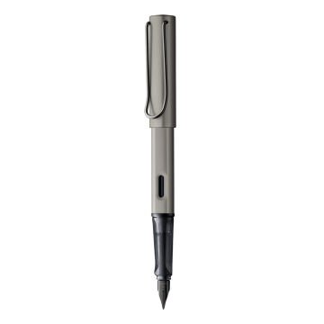 Lamy Lx Dolma Kalem, Alüminyum Gövde, Rutenyum Kaplama Metal Klips, Kapak-Kalem Tabanı Rutenyum Kaplama, Parlak Siyah Uçlu, Rutenyum, Fine (F) Uç