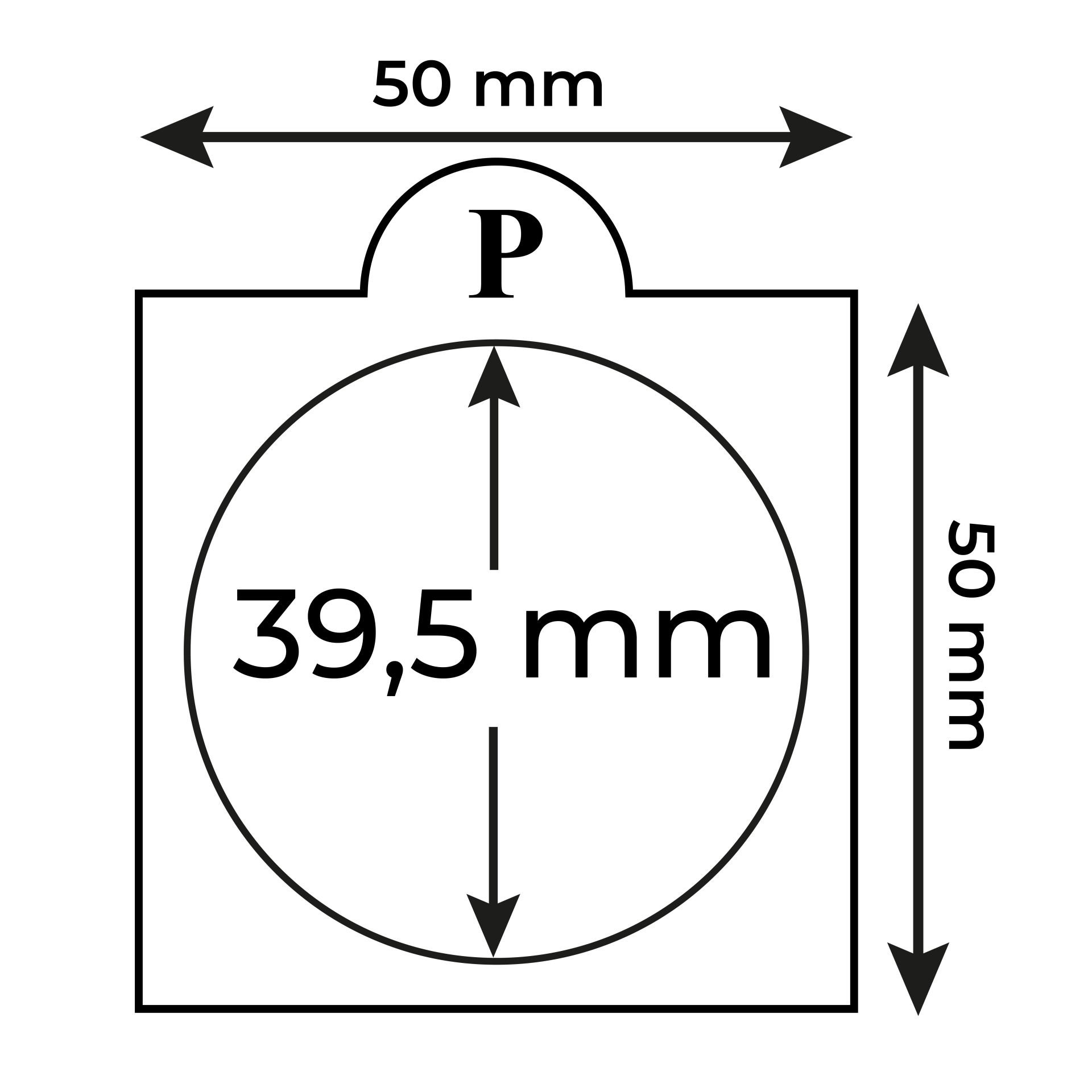 PULKO HistorY 1970 KAPPAN (50x50mm) Kendinden Yapışkanlı Karton Madeni Para Kapaması, Beyaz - 39,5mm - 25'lik Paket