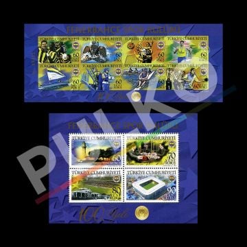Fenerbahçe Spor Klubü 100. Yılı Hatıra Blokları (3 Mayıs 2007) - Türkiye Cumhuriyeti Pul Koleksiyonu