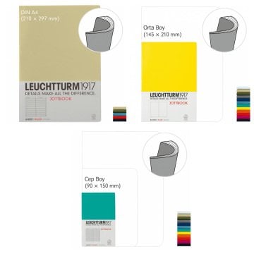 Leuchtturm1917 Jottbook, 60 Numaralandırılmış Sayfa,