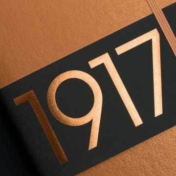 Leuchtturm1917 Cell Size (A6) Metallic (Special Series), Note Book, Hard Cover, Stripe - Copper