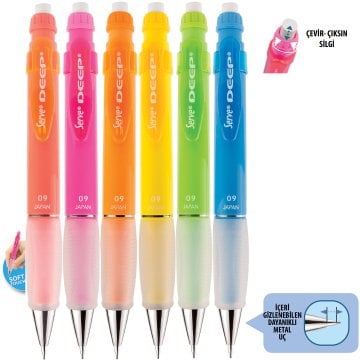 SERVE Deep NEON Mekanik Kurşun Kalem 0.9 mm (Uçlu Kalem),