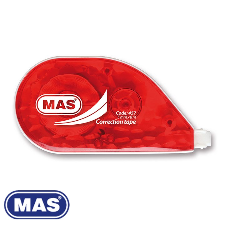 MAS 457 Şerit Silici 5 mm x 8 m, Kırmızı